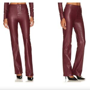 LOBA - burgundy fuax leather pants SIZE XS
